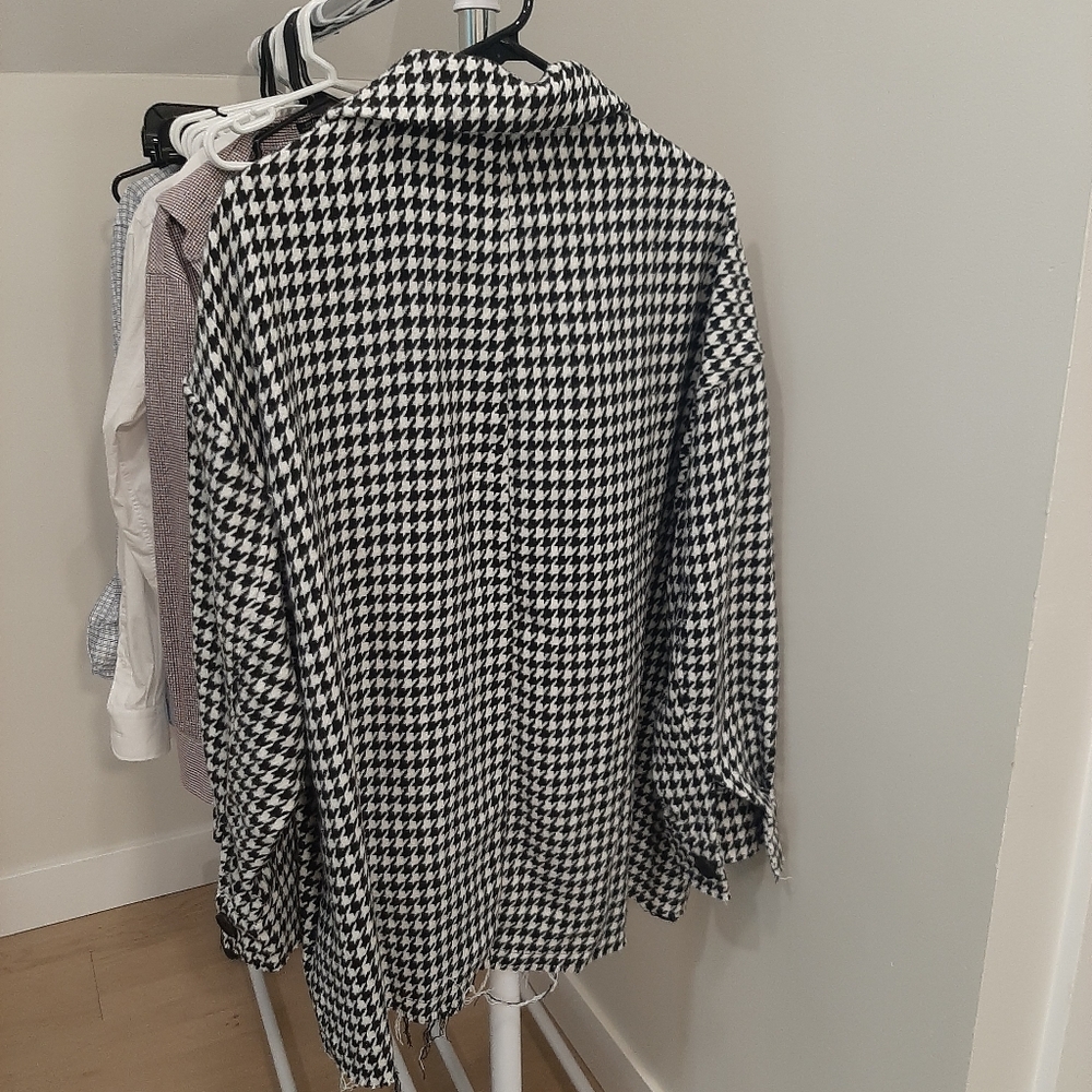 BloomChic houndstooth jacket top - Picture 4 of 7